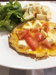 オープンオムレツ 朝ごはん-レシピのメイン写真
