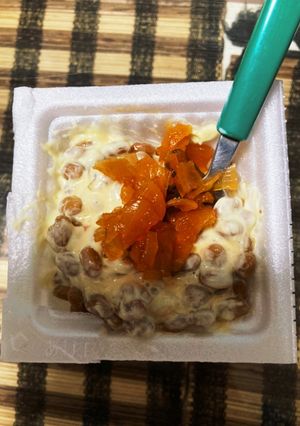 納豆に福神漬け-レシピのメイン写真