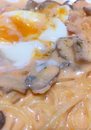 余った材料でクリームパスタ-レシピのメイン写真