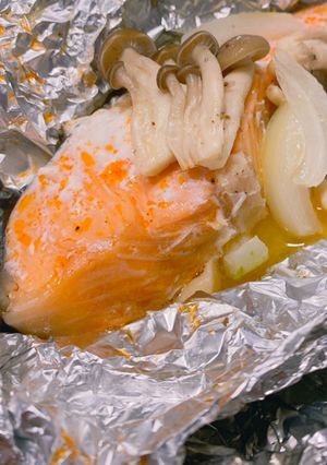 簡単◎ふっくら◎鮭のホイル焼き-レシピのメイン写真
