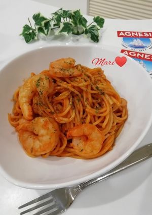 むきえびのトマトクリームパスタ-レシピのメイン写真