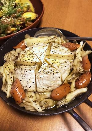 カマンベールチーズの秋アヒージョ-レシピのメイン写真
