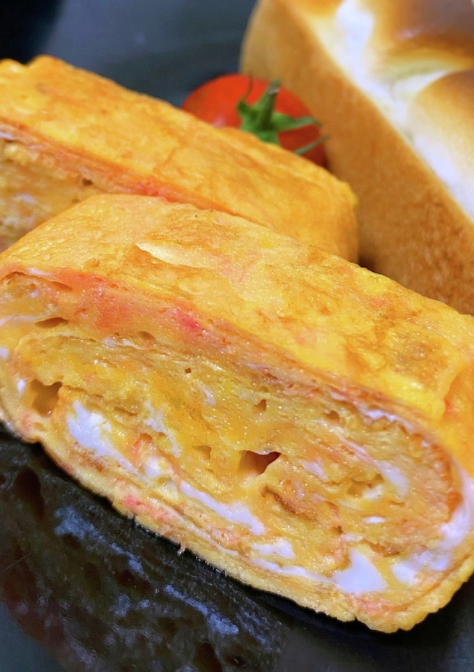 桜でんぶ消費＊甘くて美味しい♡卵焼き-レシピのメイン写真