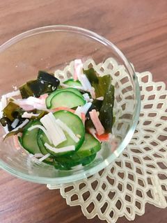 きゅうりとカニカマの酢の物-レシピのメイン写真