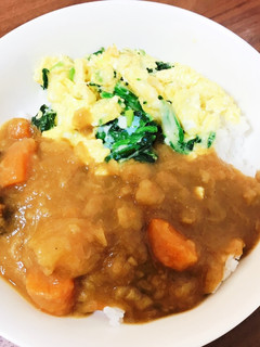 パパカレーアレンジ(スクランブルエッグ)-レシピのメイン写真