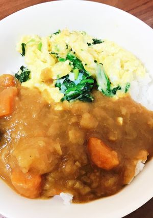 パパカレーアレンジ(スクランブルエッグ)-レシピのメイン写真