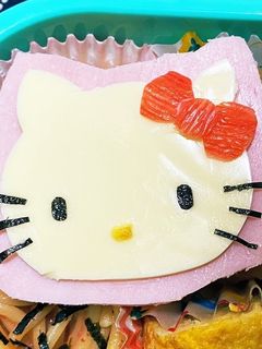キャラ弁 超簡単 キティちゃん-レシピのメイン写真