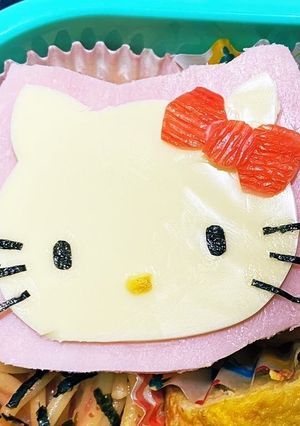 キャラ弁 超簡単 キティちゃん-レシピのメイン写真