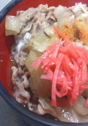 牛丼-レシピのメイン写真