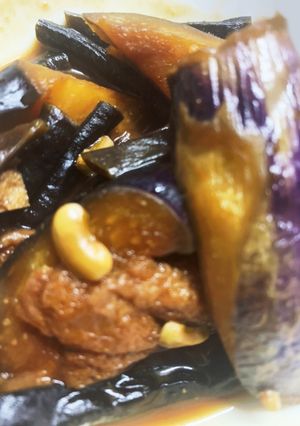 ナスとささげと油揚げの味噌煮-レシピのメイン写真