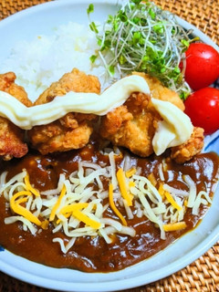 鶏の唐揚げトッピングカレー-レシピのメイン写真