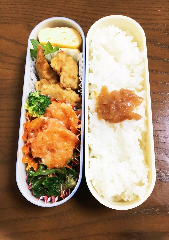 10/9 エビマヨのお弁当(夕飯の残り)-レシピのメイン写真