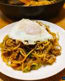 簡単に美味しいダブルソースの焼きそば