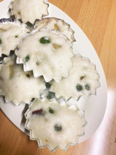 ウグイスマメとサツマイモの豆乳蒸しパン-レシピのメイン写真