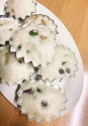 ウグイスマメとサツマイモの豆乳蒸しパン-レシピのメイン写真