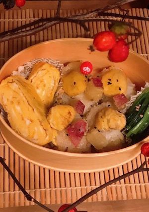 シルクスイートと栗のおこわ-レシピのメイン写真