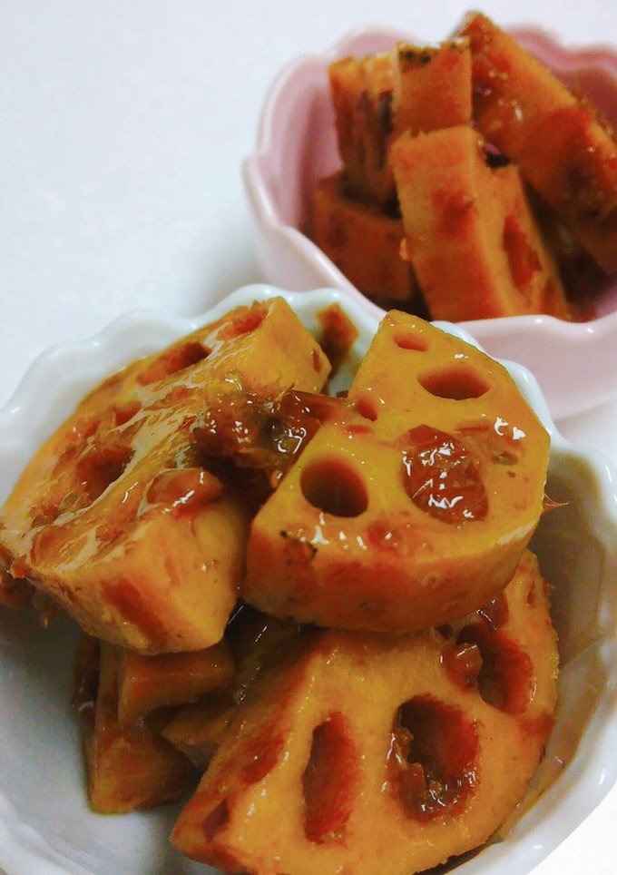 乾燥肌には！蓮根の土佐煮-レシピのメイン写真