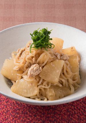 大根と鶏ひき肉と糸こんにゃくの直煮-レシピのメイン写真