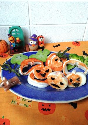 ＊はんぺんハロウィン♪ブロ茎おばけも～＊-レシピのメイン写真