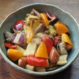 さつまいもときのことソーセージの紅葉狩り