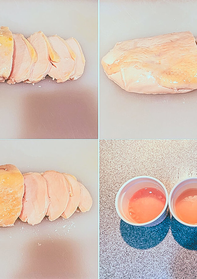 低温調理済の冷凍肉　解凍方法比較実験-レシピのメイン写真