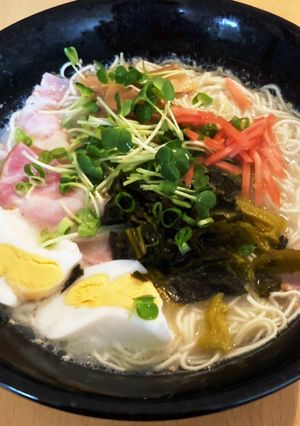 レビュー：チャルメラバリカタ麺豚骨-レシピのメイン写真