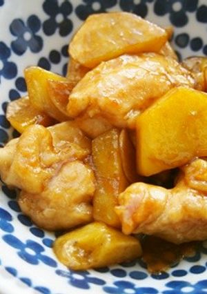 むね肉・じゃが芋のニンニク照り焼き炒め♪-レシピのメイン写真