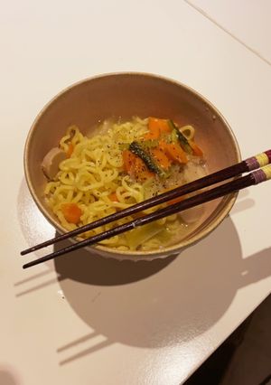 パパッと味噌汁　味噌ラーメンアレンジ-レシピのメイン写真