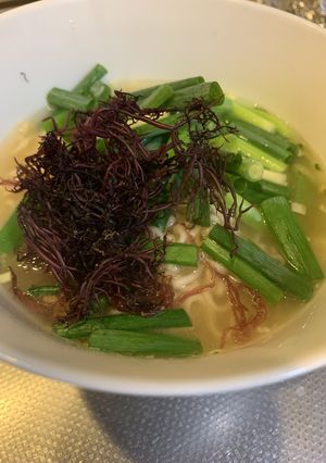 サッポロ一番塩ラーメンふのりネバネバ風-レシピのメイン写真