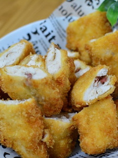 ヘルシー♬ささみの梅チーズフライ★-レシピのメイン写真