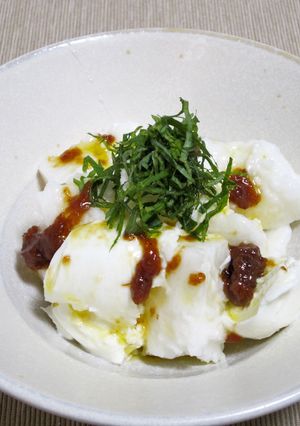 長芋とモッツァレッラの梅肉和え-レシピのメイン写真