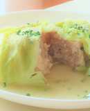 鶏ひき肉と春キャベツで簡単ロールキャベツ