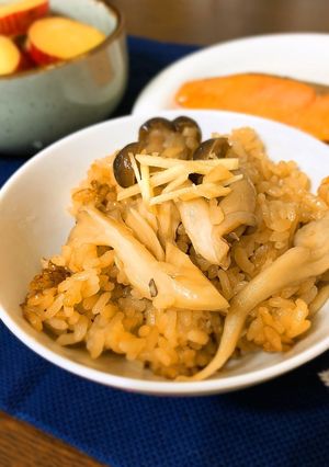 炊飯器で簡単♪きのこの炊き込みご飯-レシピのメイン写真