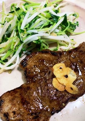 隠れ甘酒でお肉柔らかステーキ-レシピのメイン写真