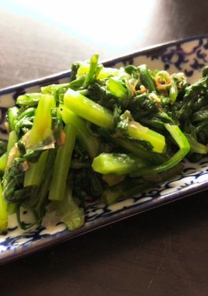 簡単☆春菊からし醤油和え-レシピのメイン写真