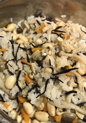 あさりと大豆の炊き込みごはん-レシピのメイン写真