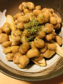毎日の納豆●きのこ/エリンギの炒めものと-レシピのメイン写真