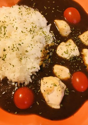 レトルト●鶏肉追加のチキンプラスカレー-レシピのメイン写真