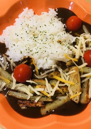 レトルト●ポテトスティック＆チーズカレー-レシピのメイン写真