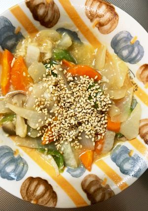 全てレンジピリ辛味噌味ツナ大根青椒肉絲風-レシピのメイン写真