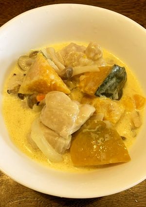 かぼちゃと鶏肉のクリーム煮-レシピのメイン写真