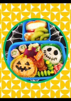 キャラ弁。ハロウィン弁当-レシピのメイン写真