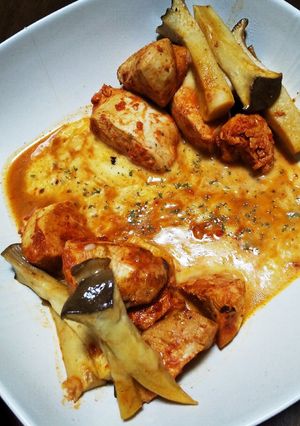 鶏胸肉のピリ辛焼きチーズ添え-レシピのメイン写真