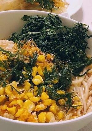 小豆島野菜の天ぷらで五島うどん-レシピのメイン写真