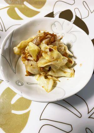 なめ茸と鰹節とキャベツ和え-レシピのメイン写真