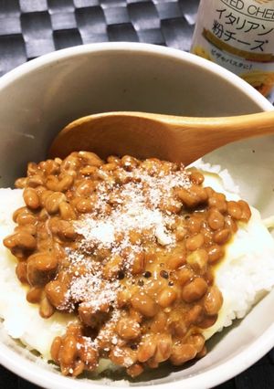 ダブルチーズで納豆丼-レシピのメイン写真