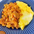 豆腐とオートミールのオムライス