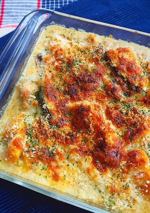 かぼちゃと鶏肉の白味噌グラタン-レシピのメイン写真