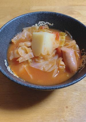 トマト缶ミネストローネ-レシピのメイン写真