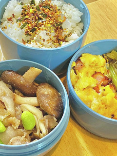 めんつゆ!豚炒め^_^ タロの弁当45-レシピのメイン写真